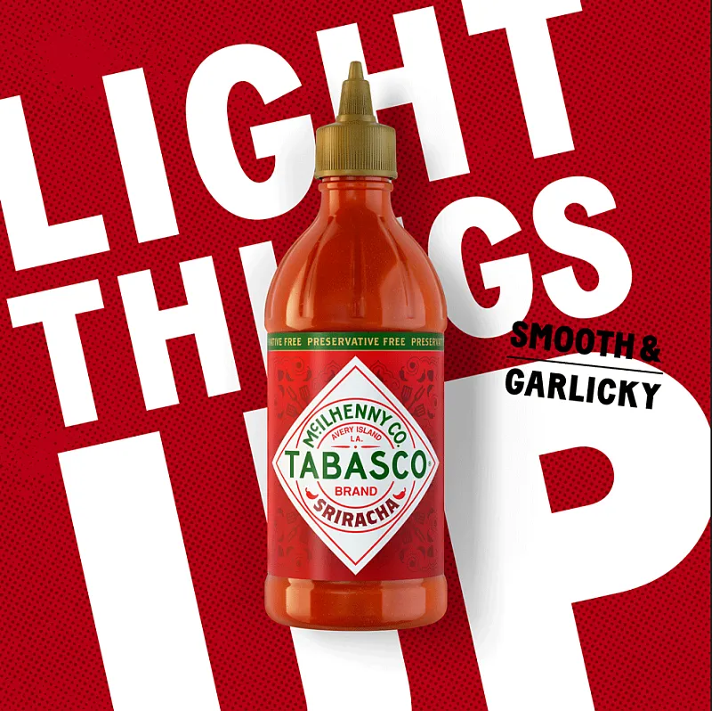 Novo molho Sriracha da Tabasco em Portugal