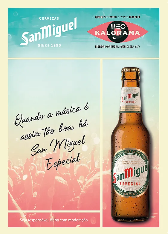 SAN MIGUEL, the official beer of MEO KALORAMA!